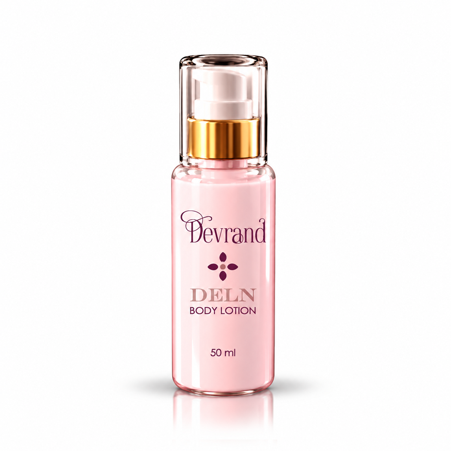 Luxury Pink Body Lotion Bottle Deln